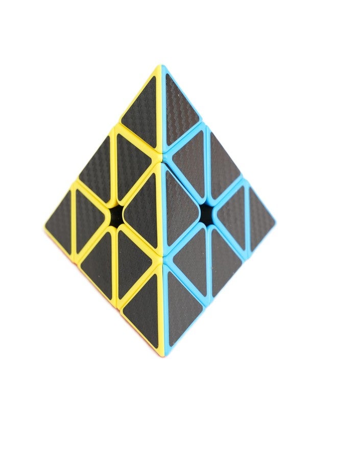 aCADZO Pyraminx Speed Cube, Triangle Carbon Fiber Sticker Twisty Puzzle for Kids’ Intelligence Development, Speed Cubing Beginners or Puzzle Enthusiasts - Image 1